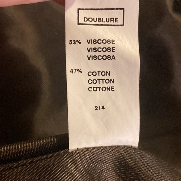 CHOCOLATE BROWN ITALIAN WOOL PEA COAT - Picture 6 of 8